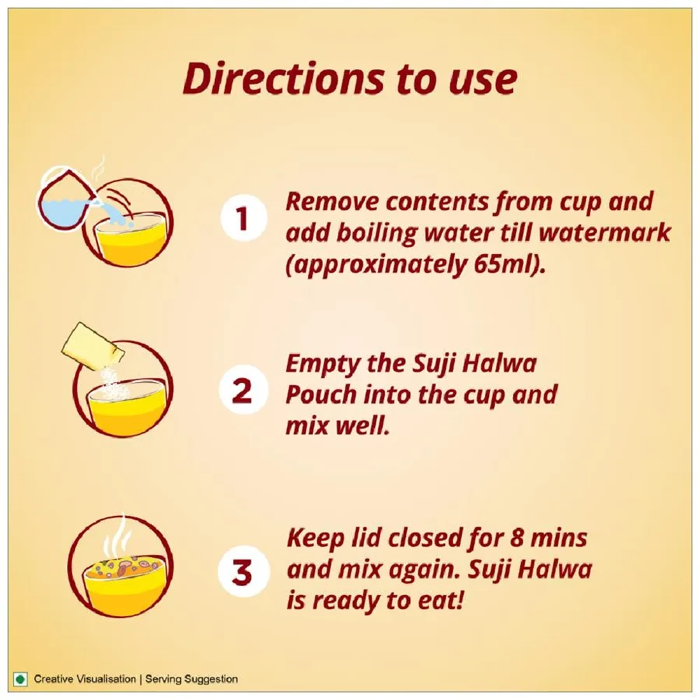 Aashirvaad Instant Suji Halwa With Jaggery - Ready In Minutes, 70g-7.webp